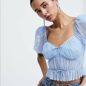 For Love and Lemons Sunshine Crop Top